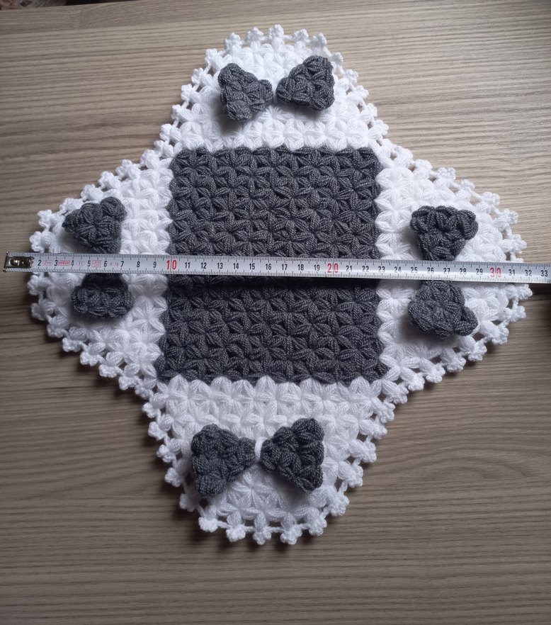 Gri Beyaz El Örgüsü Lif Seti - Görsel 3