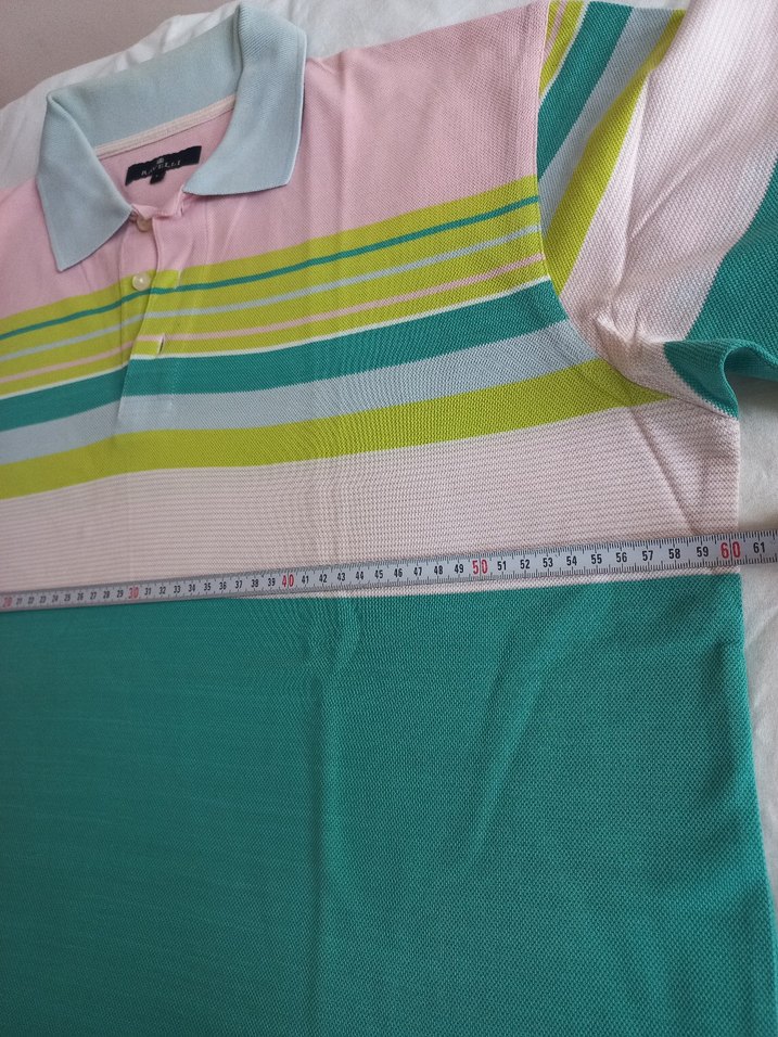 Renkli Çizgili Erkek Polo Tişört - Görsel 3