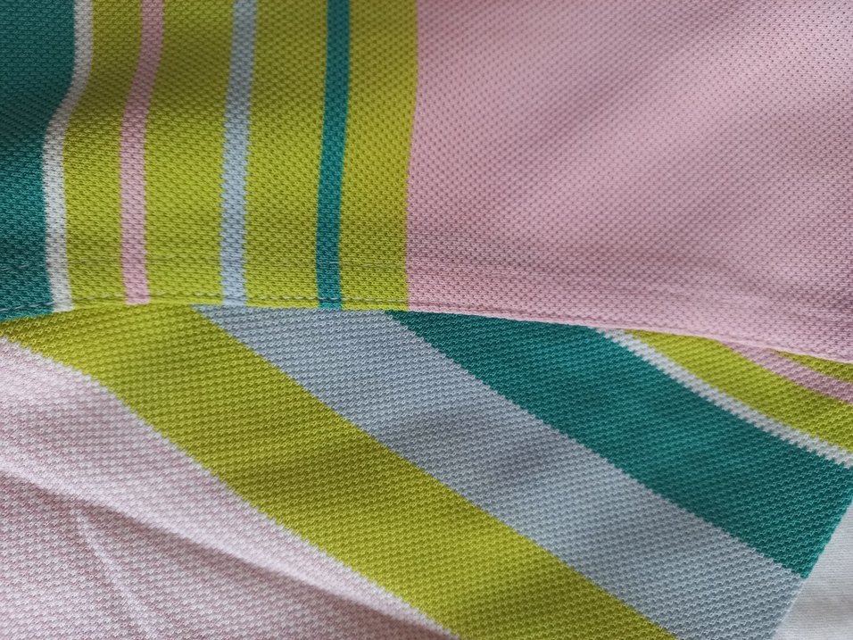 Renkli Çizgili Erkek Polo Tişört - Görsel 5