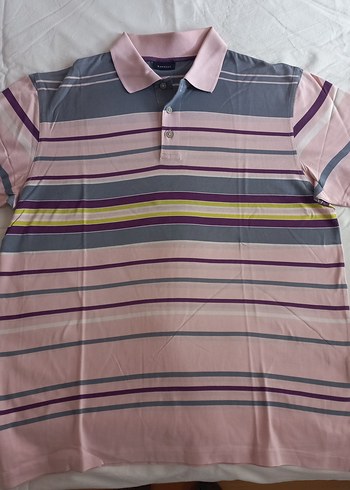 Rahat Kesim Renkli Çizgili Erkek Polo Tişört - Görsel 3