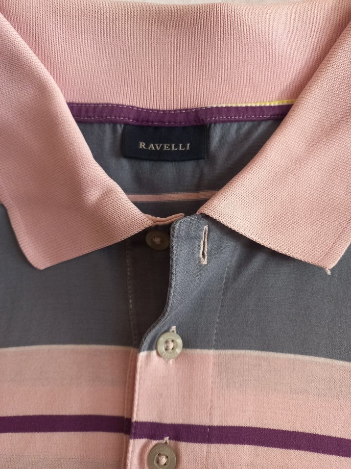 Rahat Kesim Renkli Çizgili Erkek Polo Tişört - Görsel 4