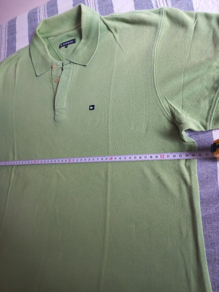 Erkek Yeşil Kısa Kollu Polo Tişört - Görsel 2