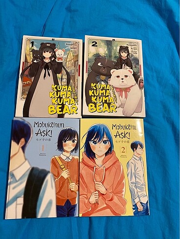 MANGA SATIŞ MOBUKONUN AŞKI KUMA BEAR TÜRKÇE SİYAH BEYAZ CİLT 1-2