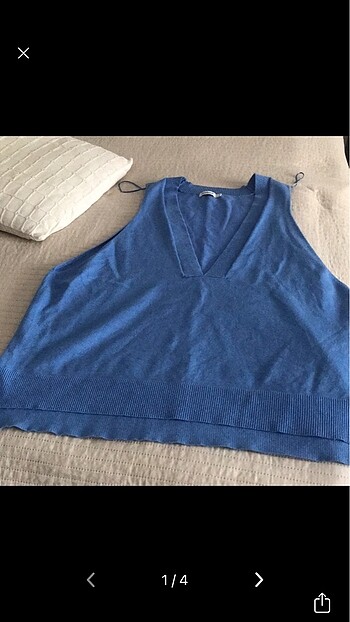 Stradivarius V yaka süveter