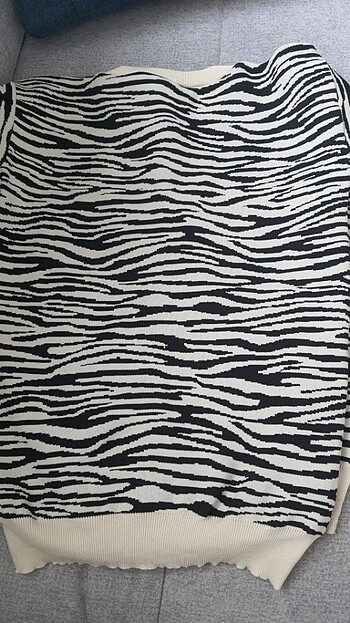 m Beden siyah Renk Zebra triko hırka