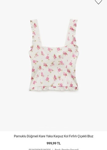 Pembe Çiçekli Midi  askılı krop - Görsel 6