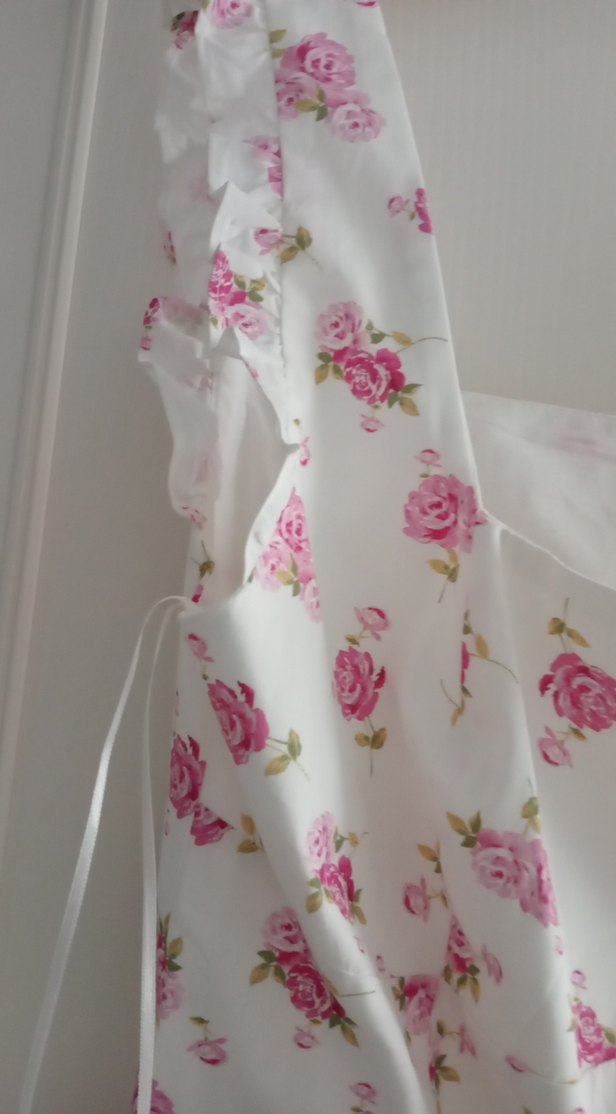 Pembe Çiçekli Midi  askılı krop - Görsel 4