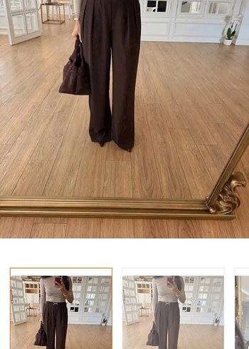 Bol kesim rahat bayan pantolon - Görsel 7