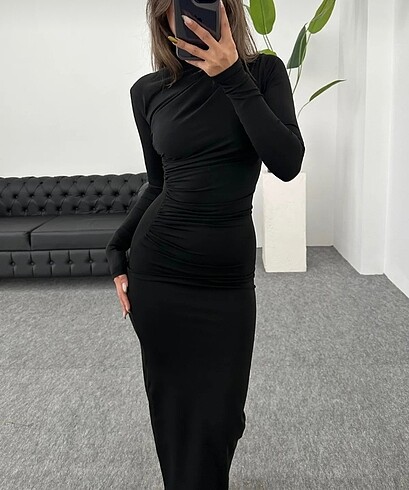 Diğer Drape Detaylı Elbise