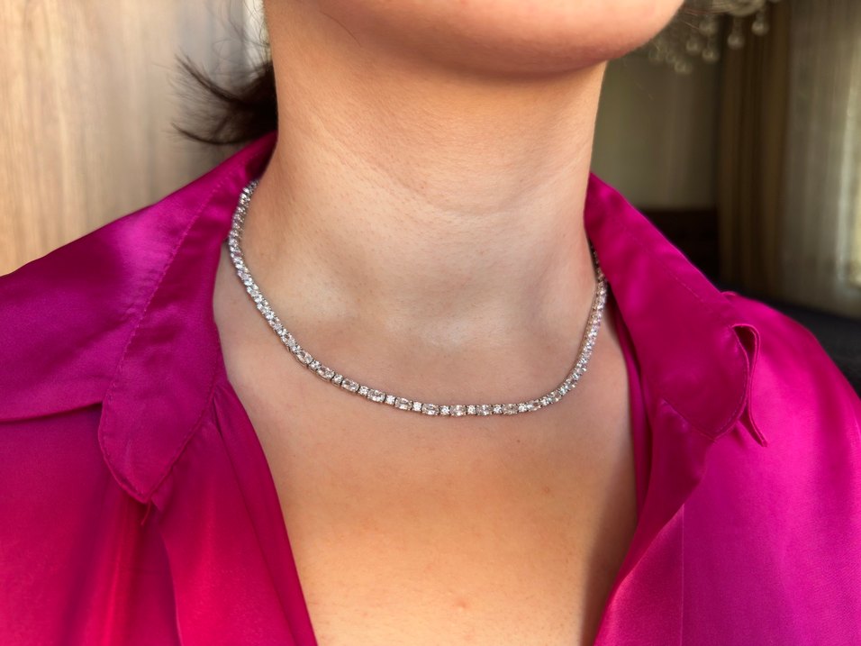 Zirkon Taş Detaylı Su Yolu Kolye - Görsel 2