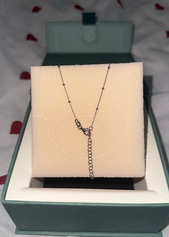 Zincir Detaylı Minimalist Kalp Kolye - Görsel 3