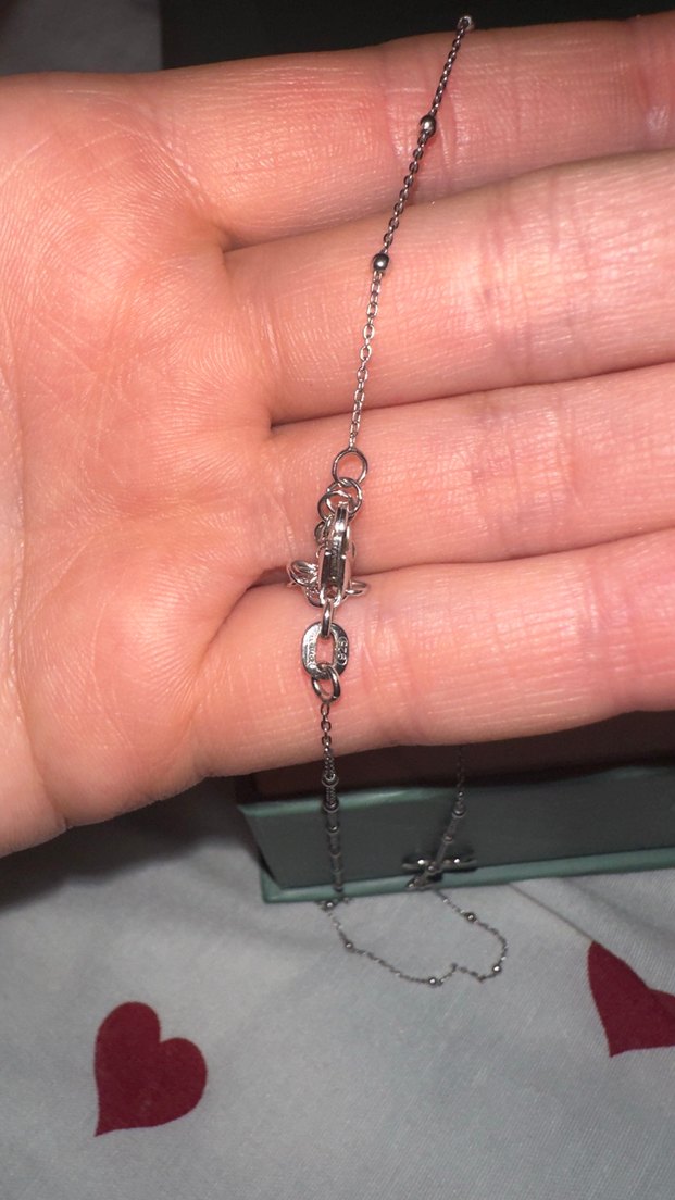 Zincir Detaylı Minimalist Kalp Kolye - Görsel 4