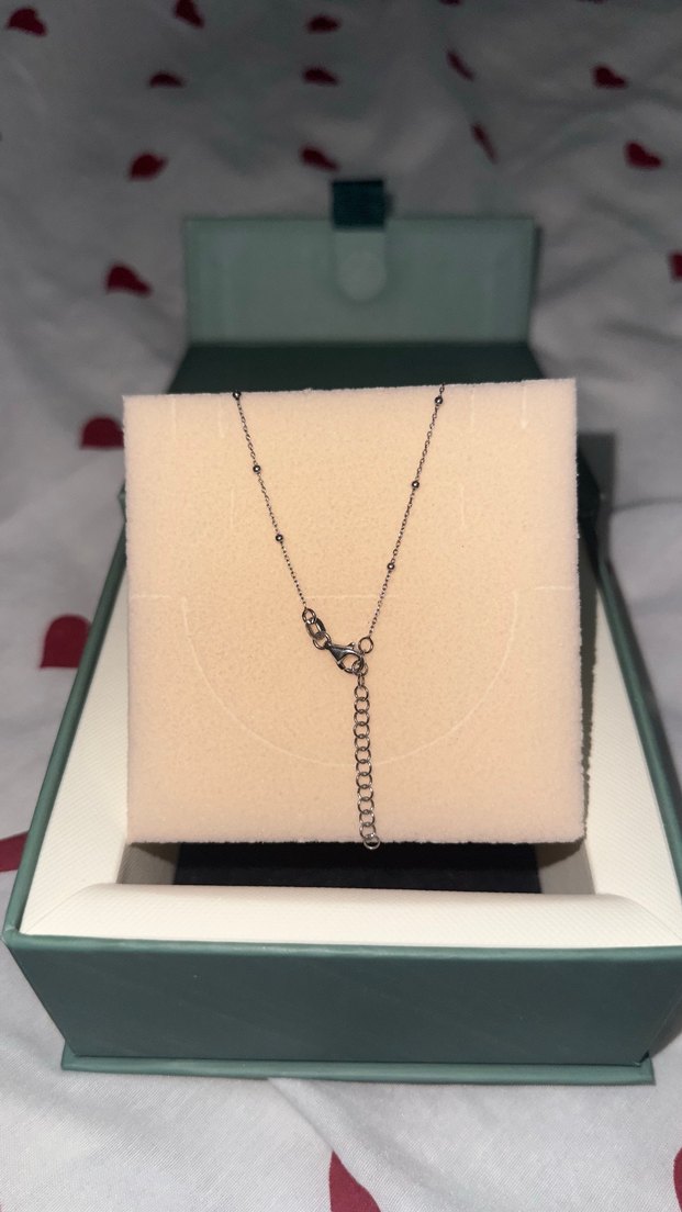 Zincir Detaylı Minimalist Kalp Kolye - Görsel 3