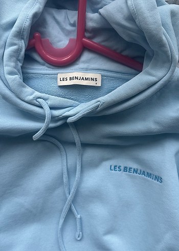 Mavi Kapüşonlu Kadın Sweatshirt - Görsel 3