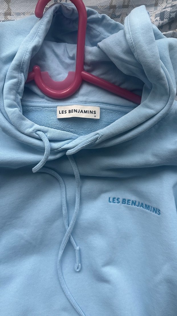 Mavi Kapüşonlu Kadın Sweatshirt - Görsel 3