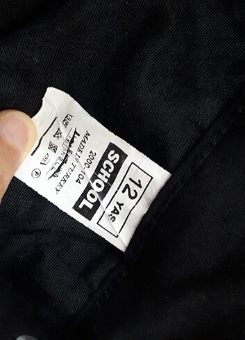 11-12 Yaş Beden Kanvas Pantalon