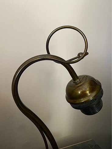 VİNTAGE pirinç abajur - Görsel 2