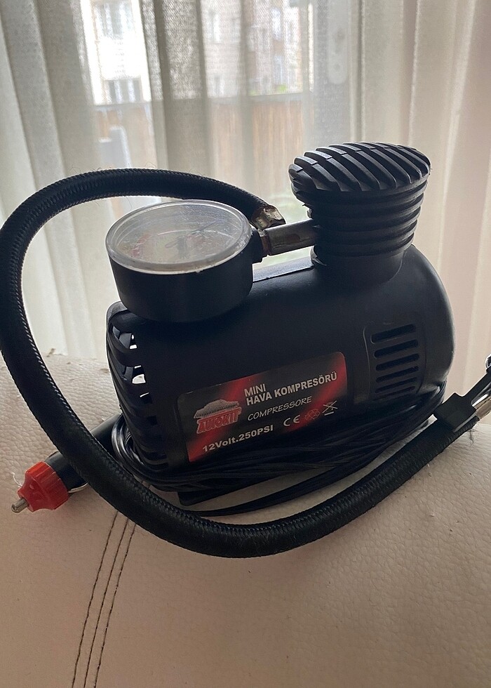 Araç için mini hava kompresörü - Görsel 3