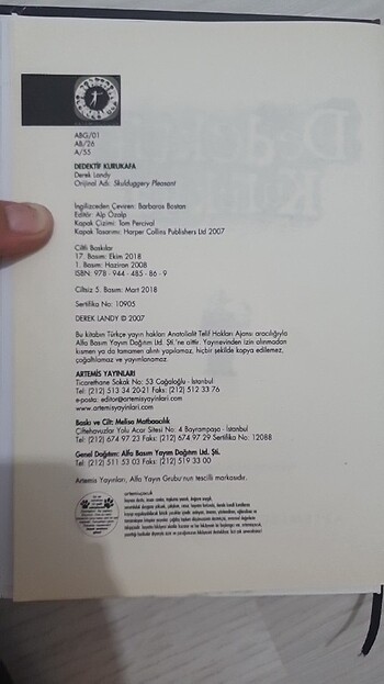 Beden Renk Dedektif Kurukafa 1.Kitap
