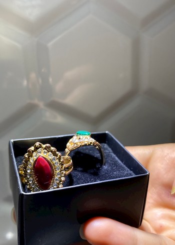 Vintage Düğün Kadın Yüzüğü Altın Renkli - Görsel 3