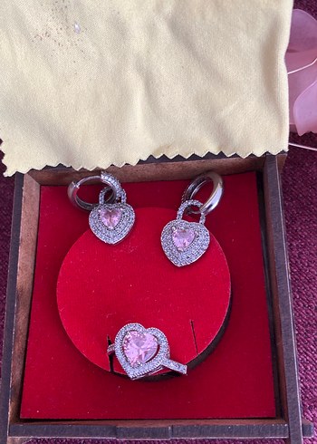 Pembe Taşlı Kadın Takı Seti - Görsel 2