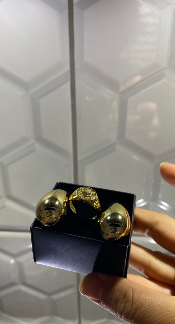 Gold Yağmur damlası ve yüzük - Görsel 2