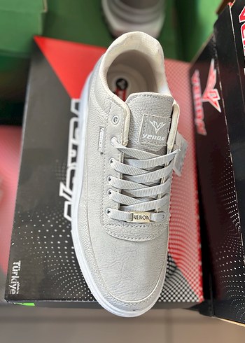 Gri Platform Topuklu Bağcıklı Kadın Spor Ayakkabı 40-44 - Görsel 2