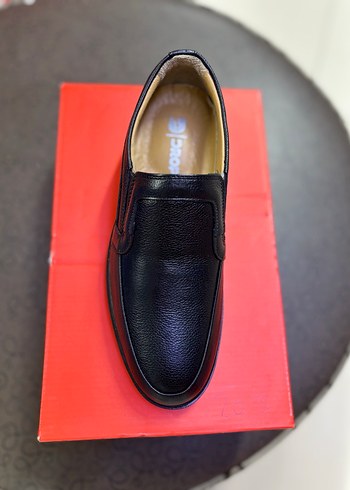 Erkek Siyah Klasik Deri ayakkabı 40-44 arası numaralar mevcuttur - Görsel 2