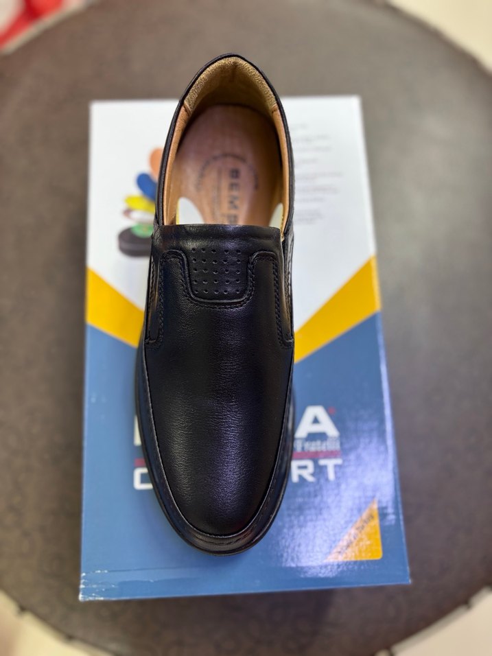 Erkek Siyah Deri Klasik Ayakkabı 40-44 arası numaralar mevcuttur - Görsel 2