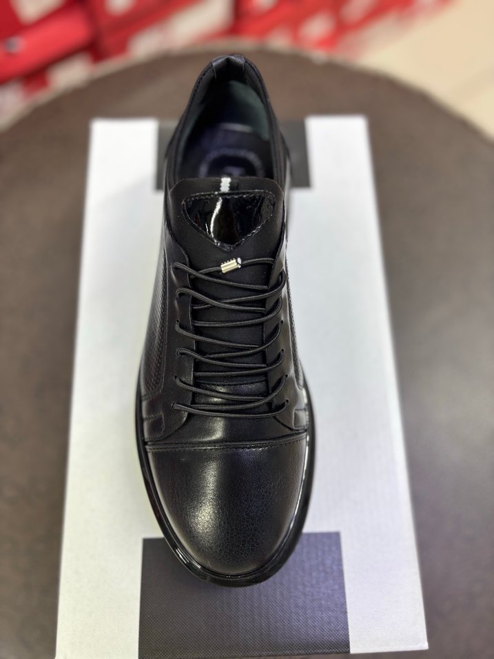 Siyah Bağcıklı Erkek Günlük Ayakkabı - Görsel 2