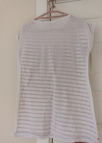 kadın Renkli Desenli Tişört - Görsel 3