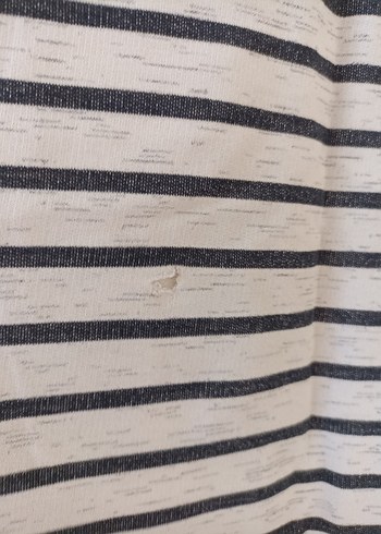 Gri Çizgili Uzun Kollu Triko Elbise - Görsel 5