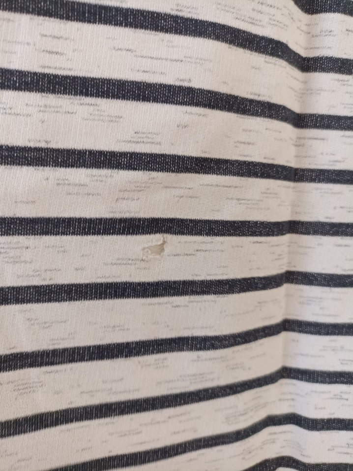 Gri Çizgili Uzun Kollu Triko Elbise - Görsel 5