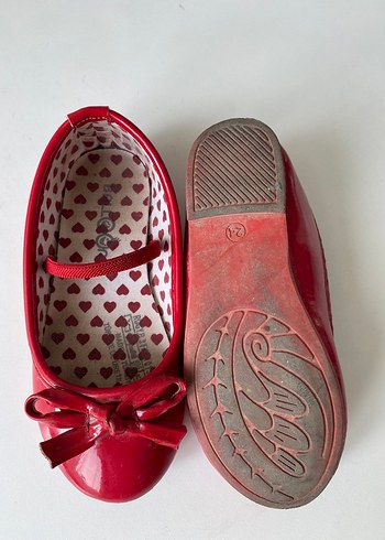 Kız Çocuk Kırmızı Tokalı Babet Ayakkabı - Görsel 3