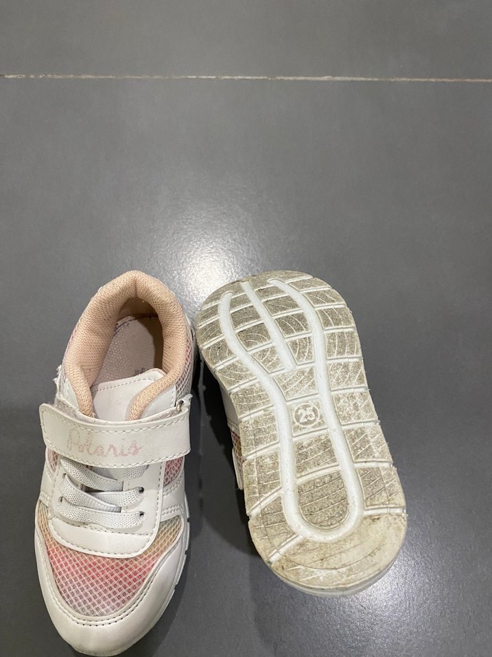 Kız Çocuk Beyaz Pastel Spor Ayakkabı - Görsel 3