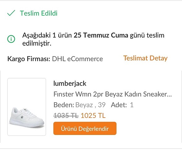 39 Beden beyaz Renk Sıfır ürün