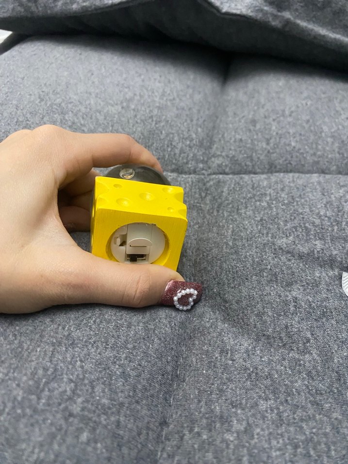 Sarı Peynir Temalı Renkli Fare Figürin - Görsel 2