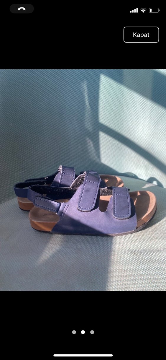 Erkek Çocuk Koyu Mavi Tokalı Terlik - Görsel 4