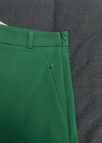 DiLVIN Yeşil Regular Fit Kumaş Pantolon - Görsel 3