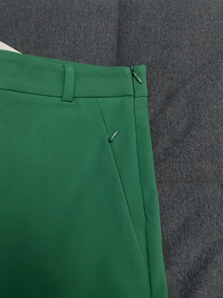 DiLVIN Yeşil Regular Fit Kumaş Pantolon - Görsel 3