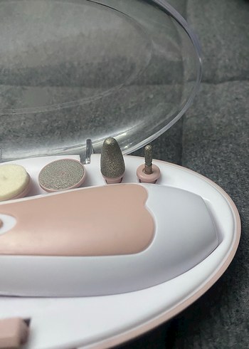 Beyaz Elektrikli Tırnak Bakım Seti - Görsel 2