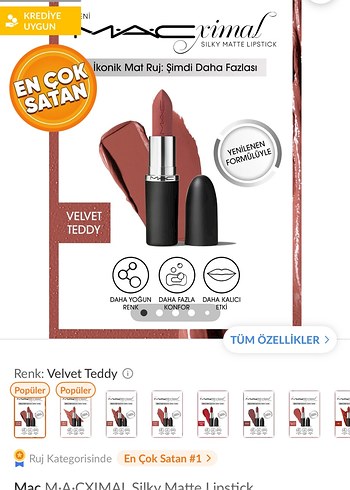 MAC Koyu Kahverengi Ruj - Görsel 5