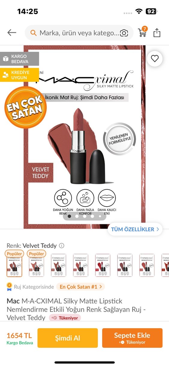 MAC Koyu Kahverengi Ruj - Görsel 5