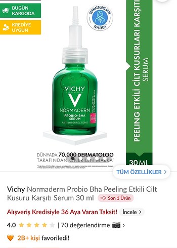 Vichy Normaderm Probio BHA Peeling Serum 30 ml