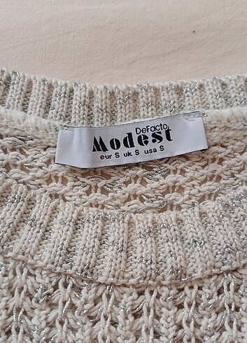 Ajurlu gri süveter  - Görsel 4