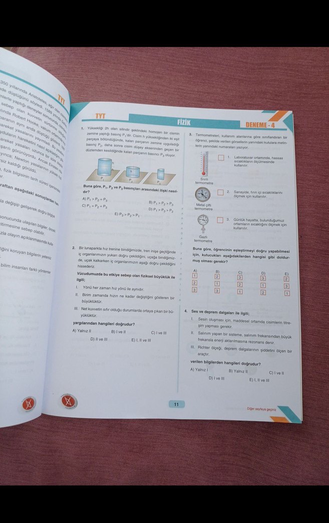 Karaağaç TYT-AYT Fizik Denemeleri Kitabı - Görsel 2