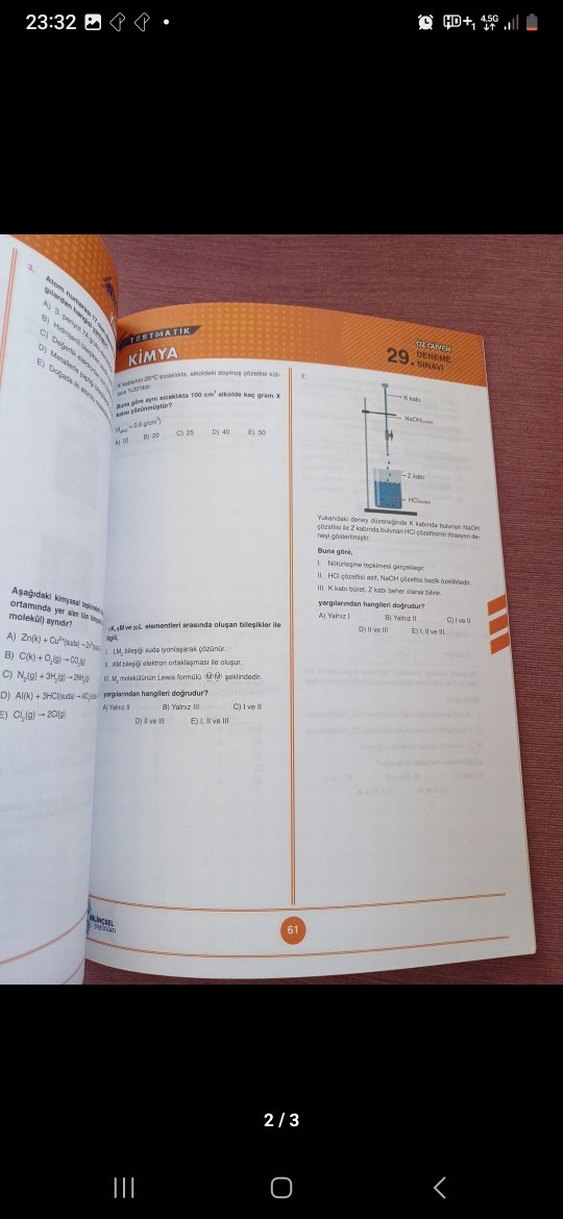 TYT Kimya Deneme - Görsel 2