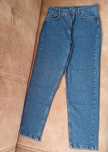 Kadın Mavi kot pantolon - Görsel 6