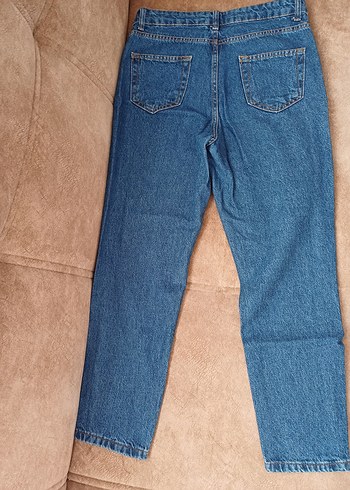 Kadın Mavi kot pantolon - Görsel 7