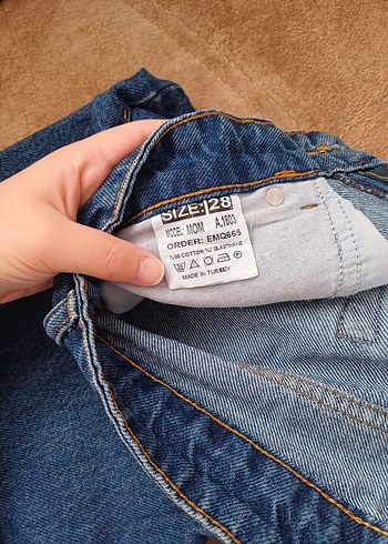 Kadın Mavi kot pantolon - Görsel 8